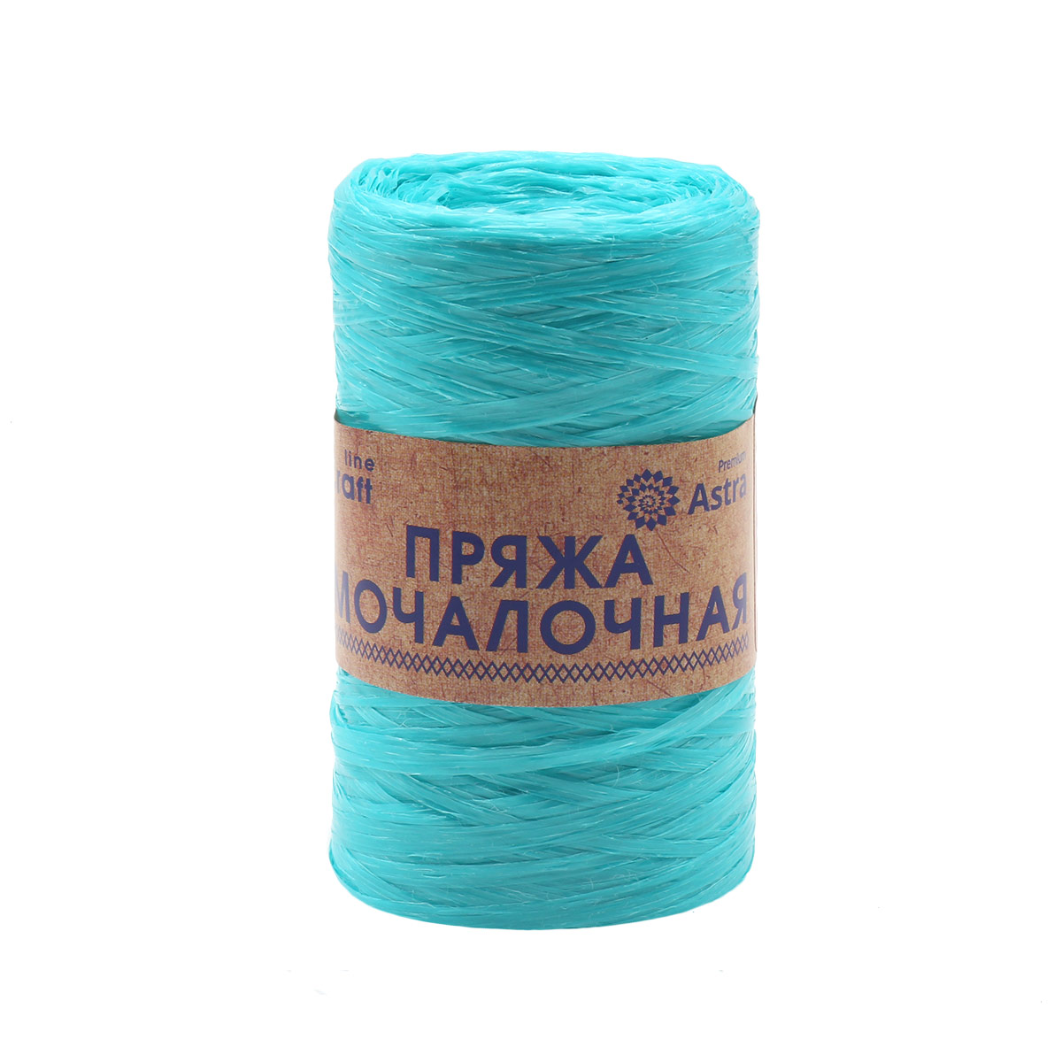 Пряжа "Мочалочная" - 100% полипропилен - 50гр. 200м бирюза