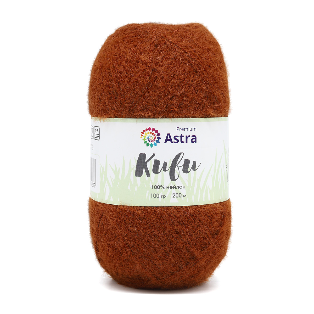Пряжа "Киви" (Kiwi) - 100% нейлон - 100гр. / 200м  коричневый