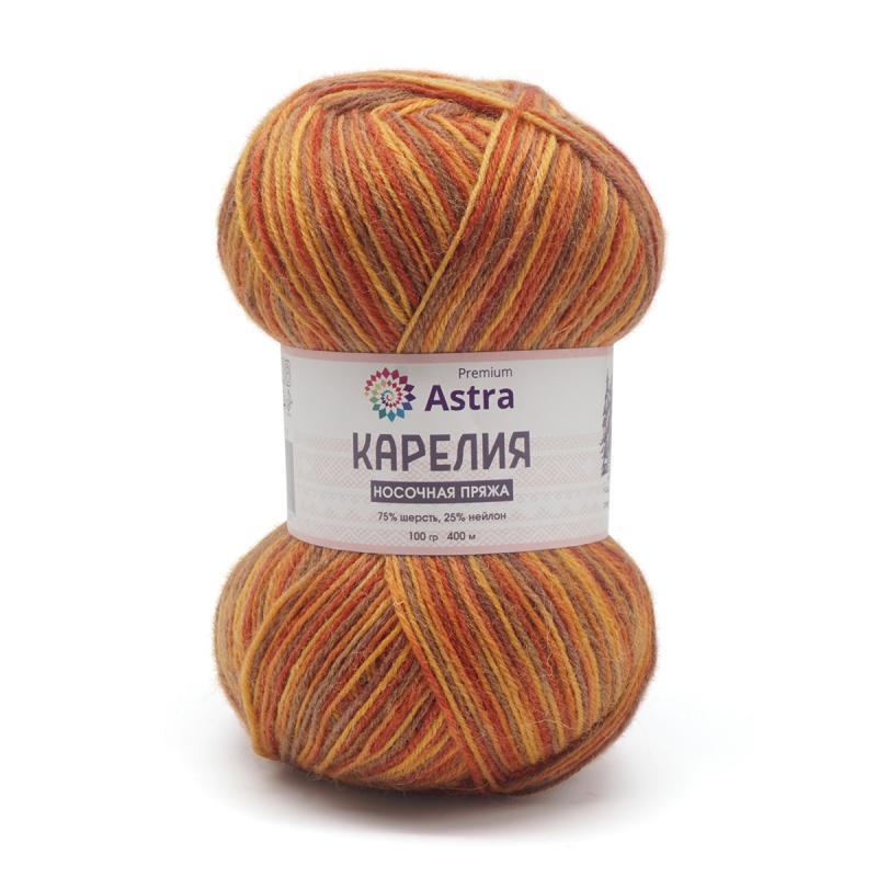 Пряжа "Карелия" носочная (Karelia sock) - 75% шерсть, 25% нейлон - 100гр. / 400м 1001