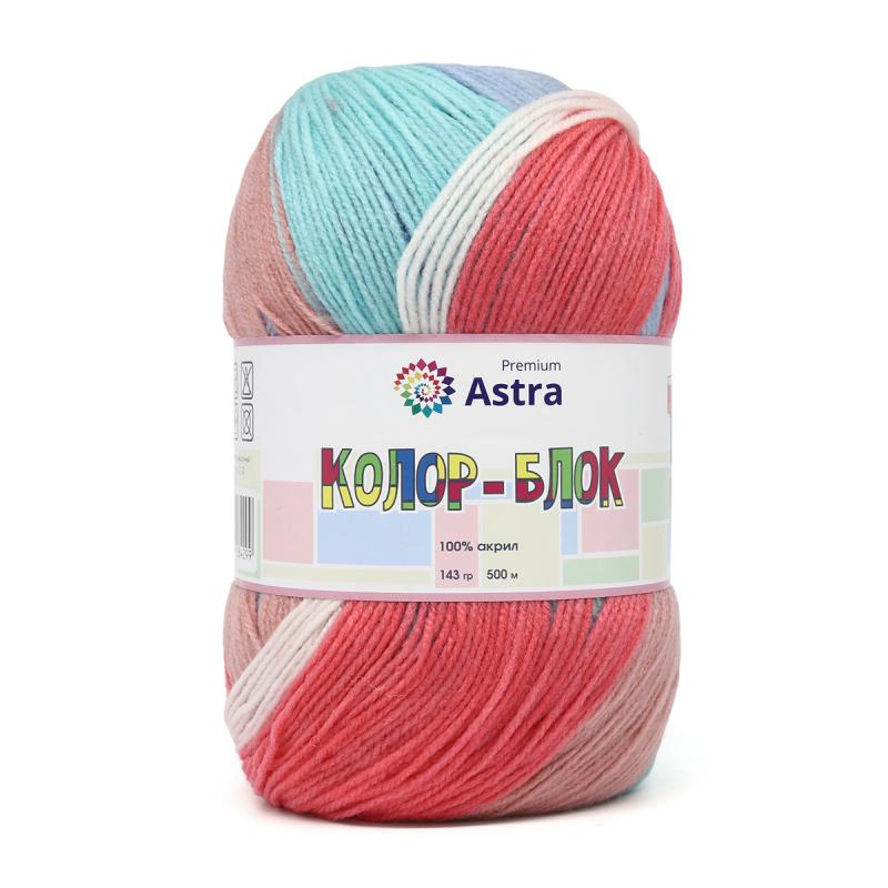 Пряжа "Колор-блок" (Color-block) - 100% акрил - 143гр. / 500м
