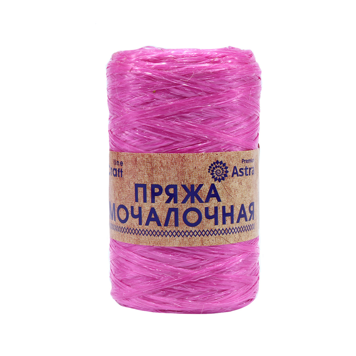 Пряжа "Мочалочная" - 100% полипропилен - 50гр. 200м пион