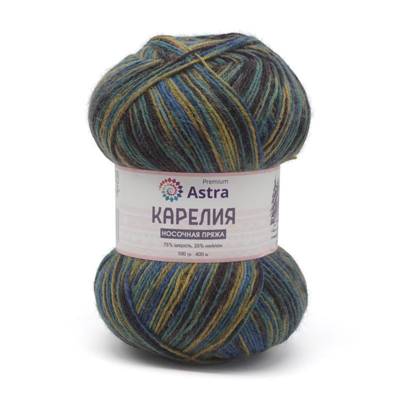 Пряжа "Карелия" носочная (Karelia sock) - 75% шерсть, 25% нейлон - 100гр. / 400м 1004