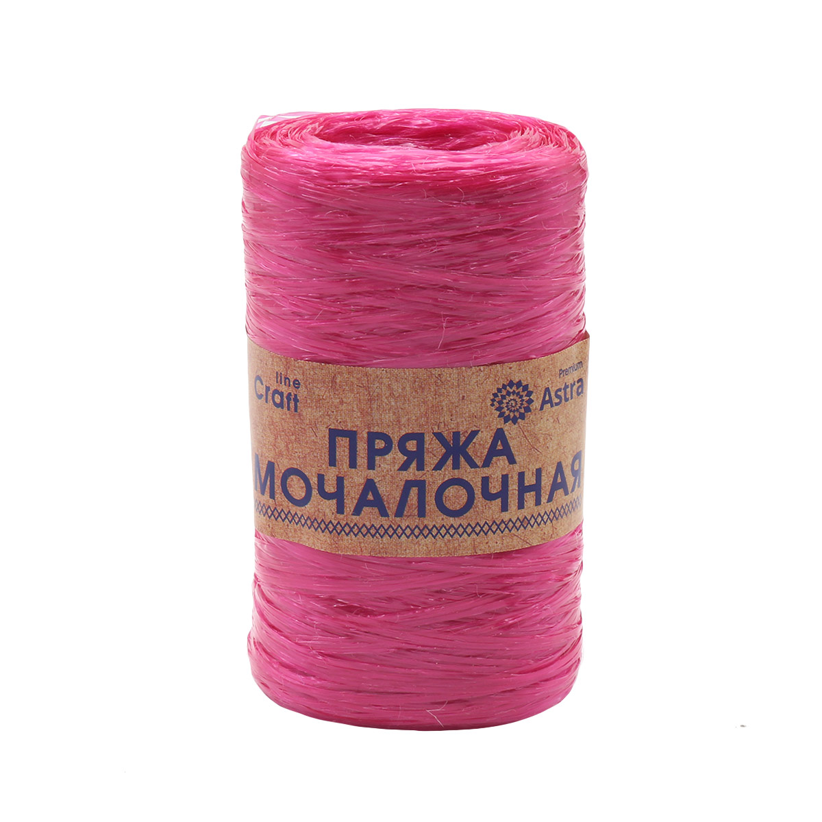 Пряжа "Мочалочная" - 100% полипропилен - 50гр. 200м вишня