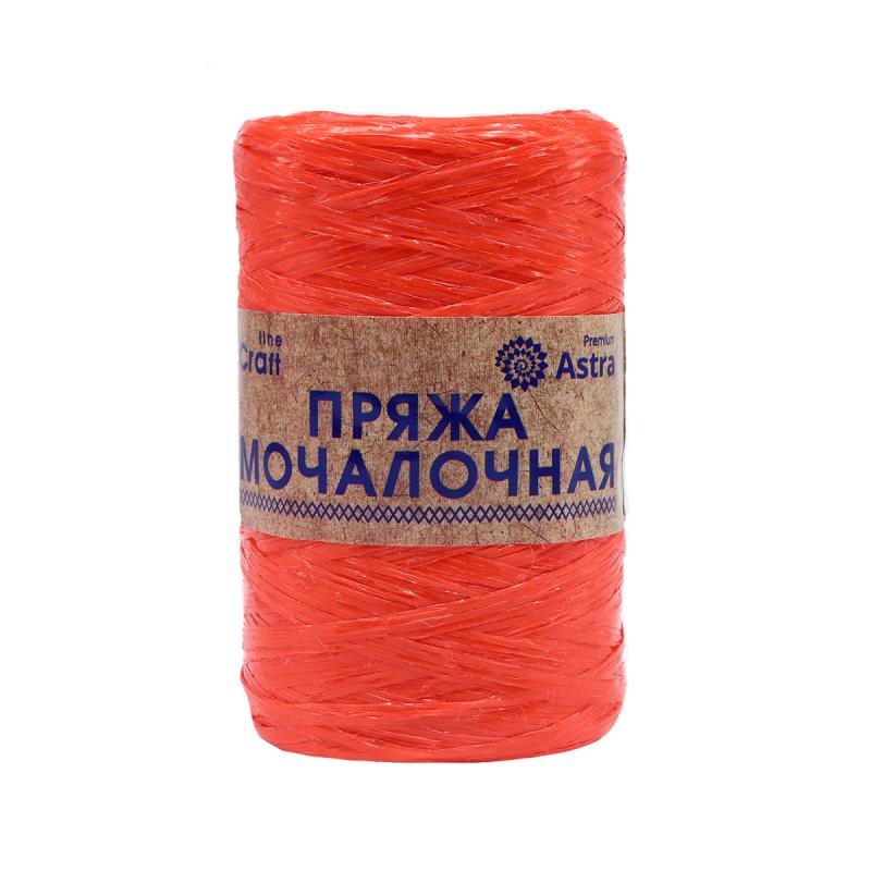 Пряжа "Мочалочная" - 100% полипропилен - 50гр. 200м красный