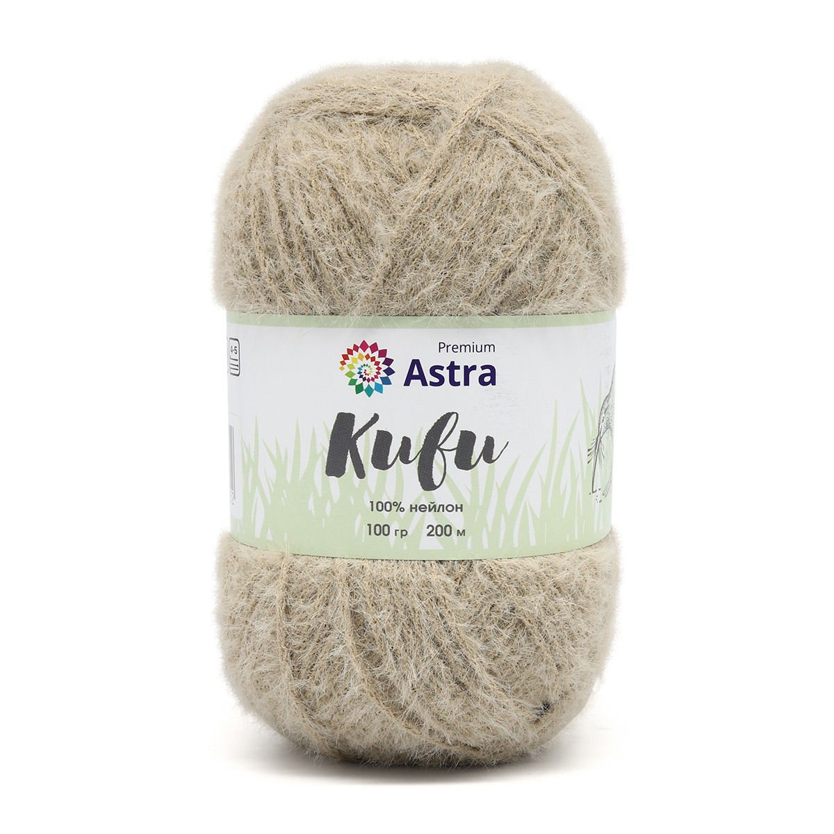 Пряжа "Киви" (Kiwi) - 100% нейлон - 100гр. / 200м  бежевый