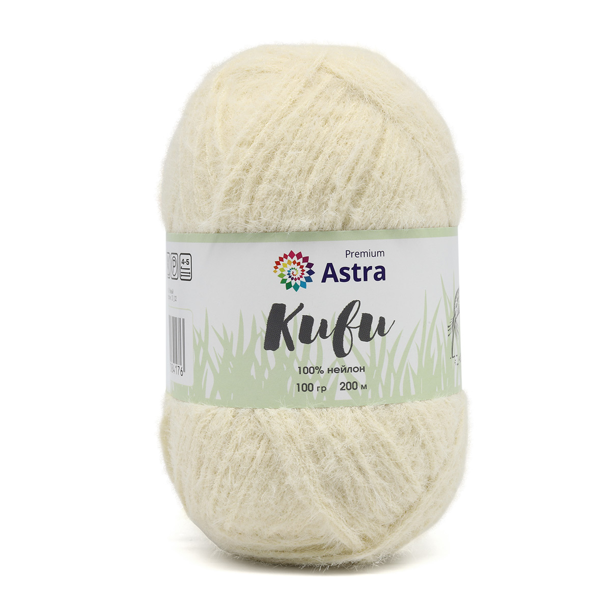 Пряжа "Киви" (Kiwi) - 100% нейлон - 100гр. / 200м  белый