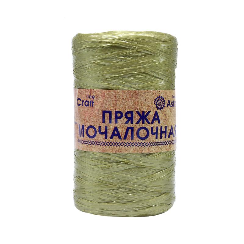 Пряжа "Мочалочная" - 100% полипропилен - 50гр. 200м оливковый