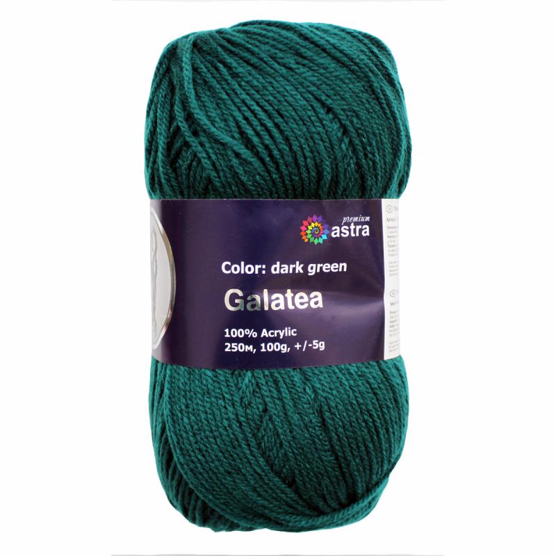 Пряжа "Галатея" - 100% акрил - 100гр. / 250м темно-зеленый