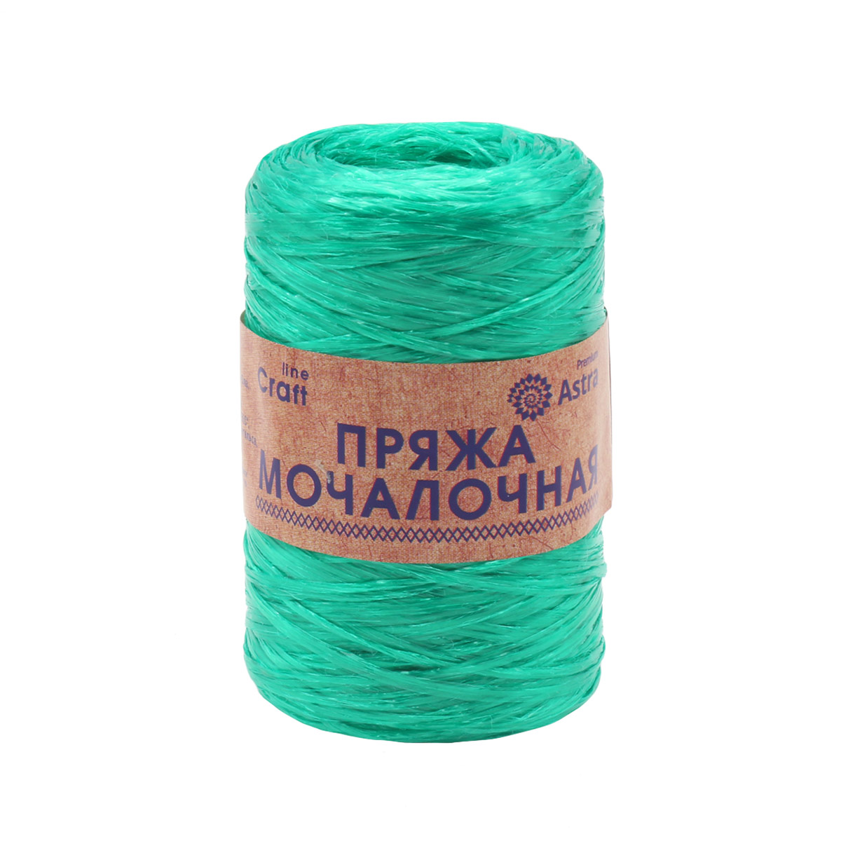 Пряжа "Мочалочная" - 100% полипропилен - 50гр. 200м темный изумруд
