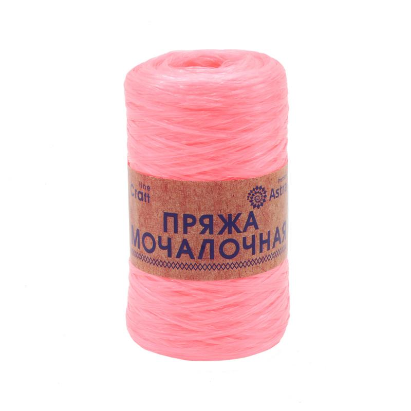 Пряжа "Мочалочная" - 100% полипропилен - 50гр. 200м розовый персик