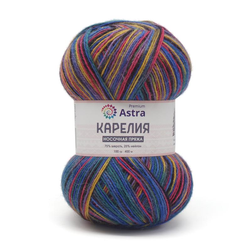 Пряжа "Карелия" носочная (Karelia sock) - 75% шерсть, 25% нейлон - 100гр. / 400м